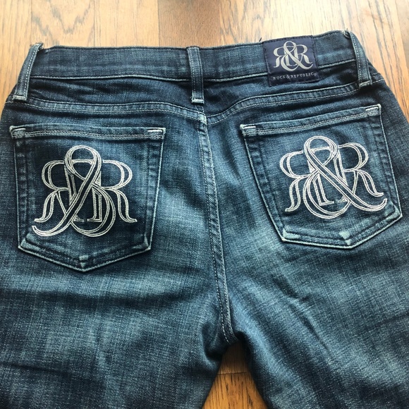 Rock & Republic Kasandra boot cut jeans size 28 - Picture 2 of 7